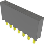 Conn Socket Strip SKT 7 POS 2mm Solder ST Top Entry Thru-Hole Tube