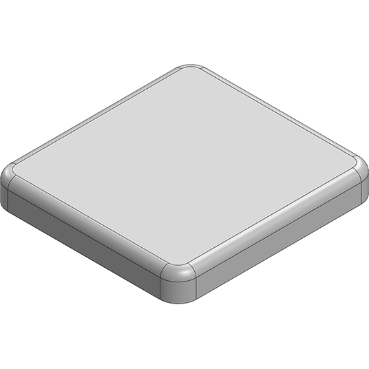 Masach Tech-MS213-10S-NS null 21.3 x 19.9 x 2.9mm One-piece Drawn-Seamless RF Shield/EMI Shield (Nickel-Silver)