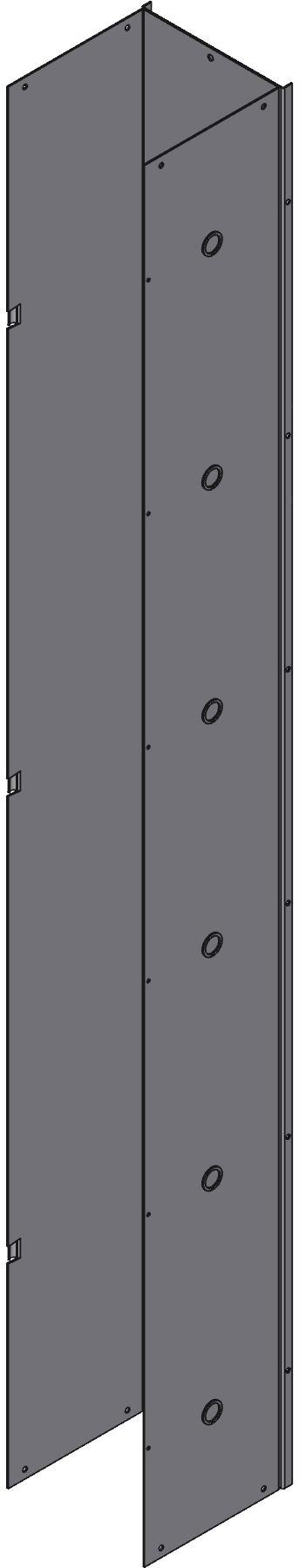 Hammond Manufacturing-CWST872 Verdrahtungskanäle Wiring Ducts Hinged Cover Square with Cover Steel Gray