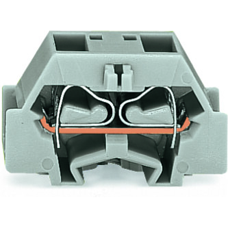 WAGO-261-356 连接器接线板 4-Conductor end Terminal Block, without protruding snap-in mounting foot, for terminal strips with snap-in mounting feet