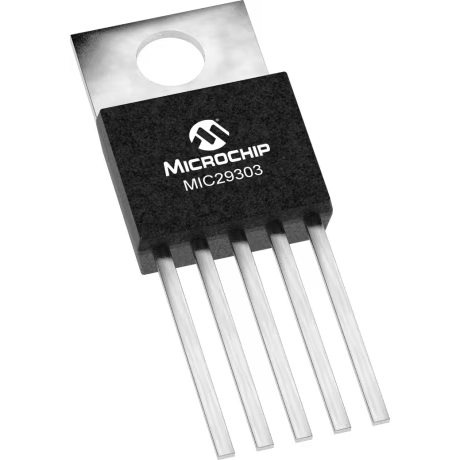 Microchip Technology-MIC29303WT Linear Regulators LDO Regulator Pos 1.25V to 25V 3A 5-Pin(5+Tab) TO-220 Tube