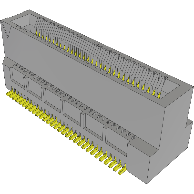 Samtec-MEC6-130-02-S-DV-LC Raccordement de bord de carte Conn Card Edge SKT 60 POS 0.635mm Solder ST SMD Tray