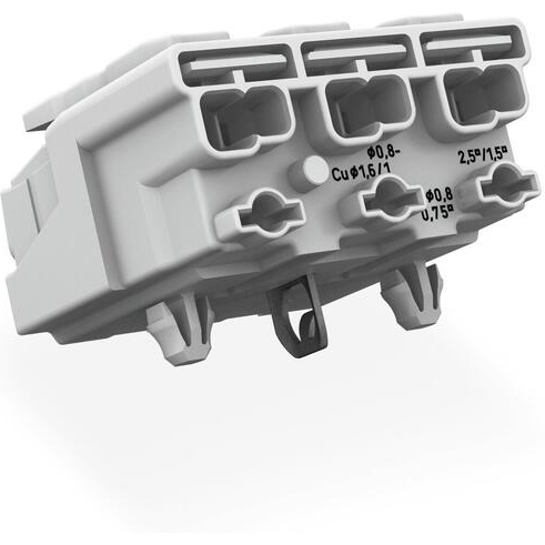 WAGO-294-5113 Potenza del connettore Conn Power 3Power/1Ground POS Spring Clamp ST Panel Mount 1 Port Foil