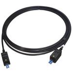 FO cable Pre-assembled on both sides Singlemode Over Moulded for bulkhead mounted housings long Cable length 1 m