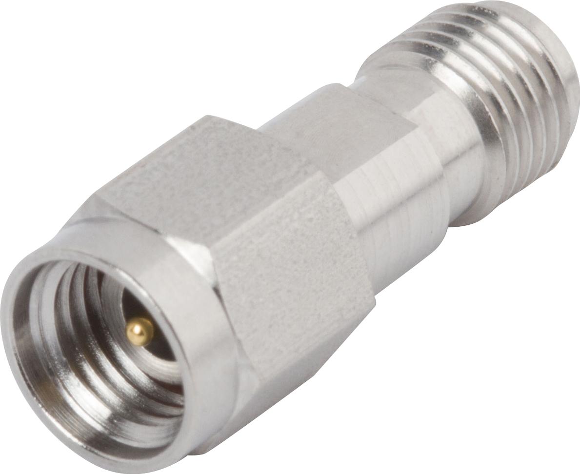 Amphenol SV Microwave-SF1597-6003 RF-Steckverbinder Conn SVK Adapter 0Hz to 40GHz 50Ohm ST PL/F Gold Over Nickel Tray