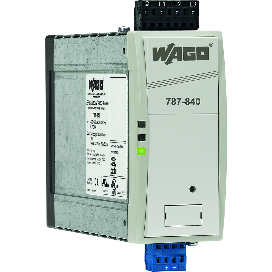 WAGO-787-840 AC-DC-Spannungsversorgung AC/DC Power Supply Single-OUT 24V 10A 240W Box