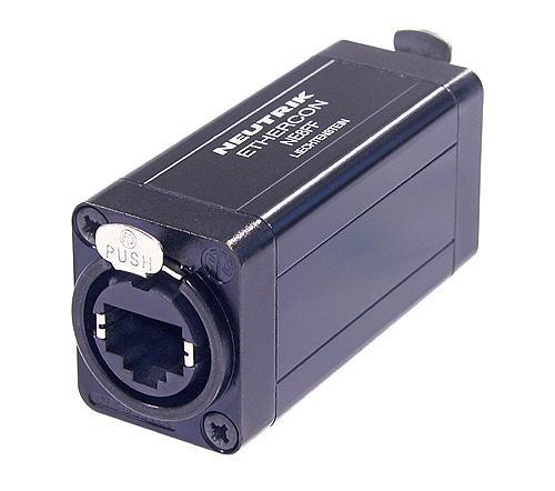 Neutrik Group-NE8FF Connector Telephone and Telecom Conn RJ-45 Adapter F/F 8/8 POS ST Panel Mount 1/1 Port