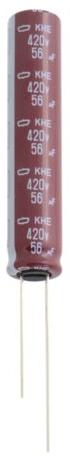 United Chemi Con-EKHE401ELL121ML35S Kondensator, Aluminium Cap Aluminum Lytic 120uF 400V 20% (16 X 35mm) Radial 7.5mm 0.81A 2000h 105°C Bulk