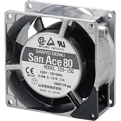 SANYO DENKI-109-153 Gebläse und Lüfter AC Fan Axial Ball Bearing 115V 31.8CFM/37.1CFM 35dB/39dB 80 X 80 X 38mm