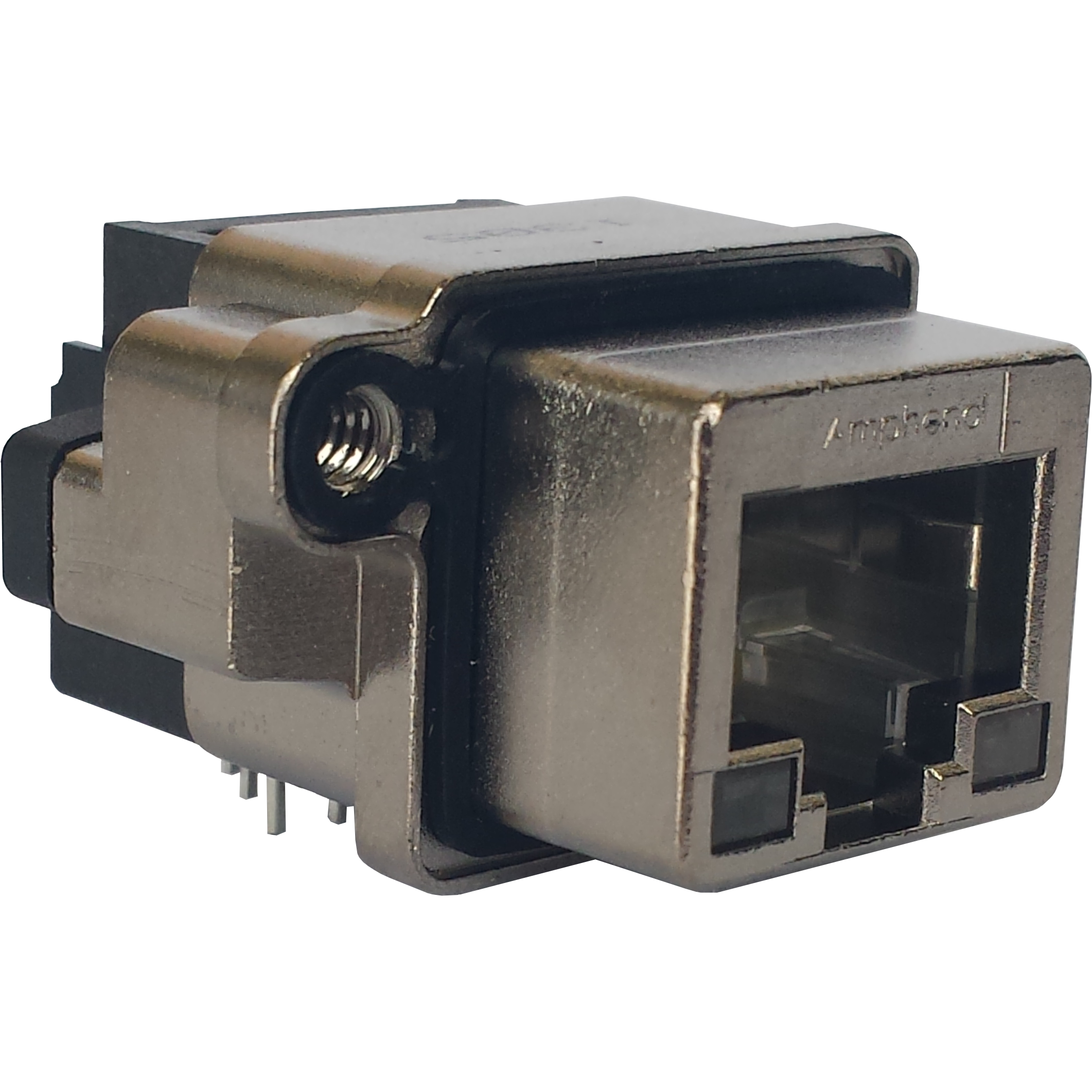 Amphenol Communications Solutions-MRJR538401 Connettore telefono e telecomunicazione Conn RJ-45 RCP 8 POS 1.27mm Solder RA Thru-Hole 8 Terminal 1 Port Box