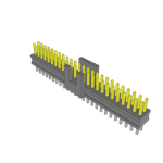 Conn Unshrouded Header HDR 50 POS 1.27mm Solder ST Top Entry Thru-Hole Tube