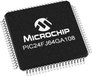 Microchip Technology-PIC24FJ64GA108-E/PT Microcontrollers - MCUs MCU 16-bit PIC RISC 64KB Flash 2.5V/3.3V 80-Pin TQFP Tray