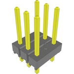 Conn Unshrouded Header HDR 6 POS 2.54mm Solder ST Top Entry Thru-Hole Bulk