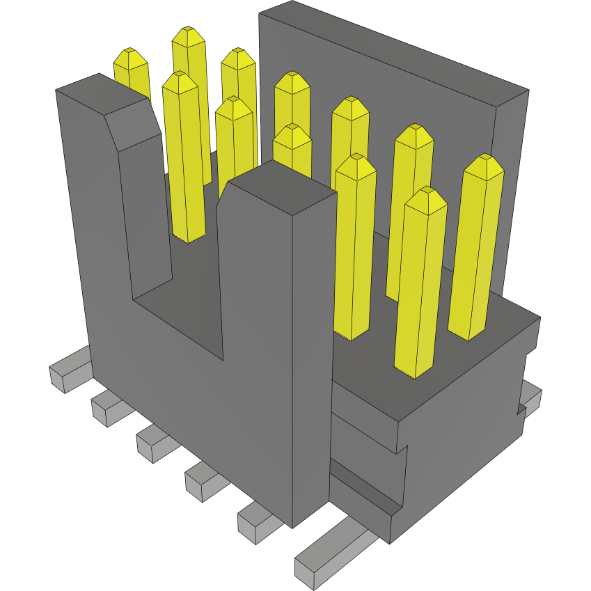 Samtec-FTSH-106-01-L-DV-K-A Steckverbinderleisten und Leiterplattenbuchsen Conn Unshrouded Header HDR 12 POS 1.27mm Solder ST Top Entry SMD TIGER CLAW™ Tube