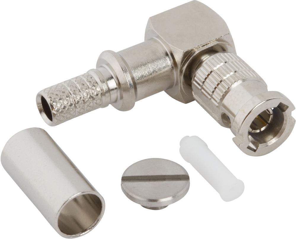 Amphenol RF-034-1118-12G 射频连接器 034-1118-12G Amphenol RF Connectors HD-BNC 0Hz to 18GHz 75Ohm Crimp RA Cable Mount PL Gold Bag - Arrow.com