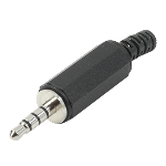 CUI Devices-SP-35401 Steckverbinder für Audio und Video Conn 3.5MM Stereo Plug PL 4 POS Solder ST Cable Mount 4 Terminal 1 Port