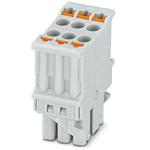 Conn PC Terminal Block F 6 POS 3.45mm Push-In Spring ST Cable Mount 8A