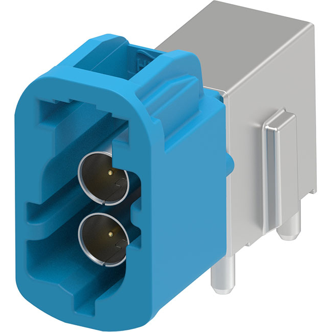 Molex-2082460202 Connettore RF Conn High-Speed FAKRA Mini 9GHz 50Ohm Solder RA Thru-Hole PL Gold Over Nickel T/R