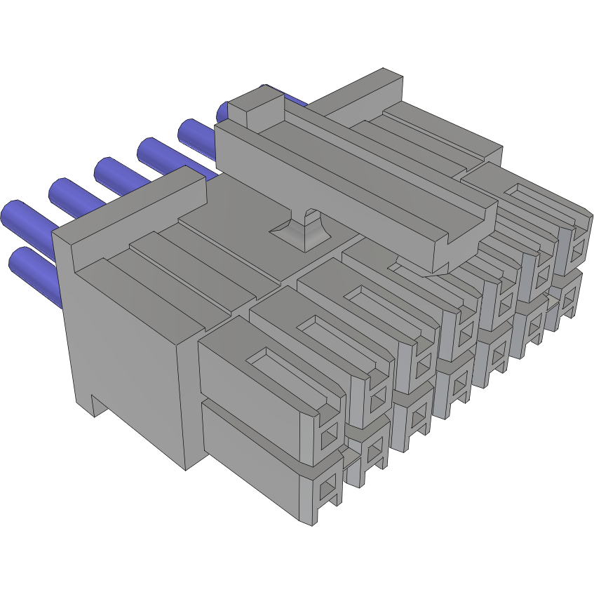 Samtec-MMSD-07-20-L-72.00-S-K Cable Assembly AC Power Cable Assembly 1.828m Power 14 POS SKT Crimp 20AWG