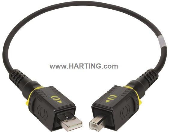 HARTING-09454454905 USB Kabelbaugruppen Cable Assembly USB, 5m, Copper Cable, Shielded
