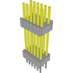 Conn Board Stacker HDR 12 POS 1.27mm Solder ST Thru-Hole Layer