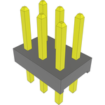 Conn Unshrouded Header HDR 6 POS 2mm Solder ST Top Entry Thru-Hole Bulk