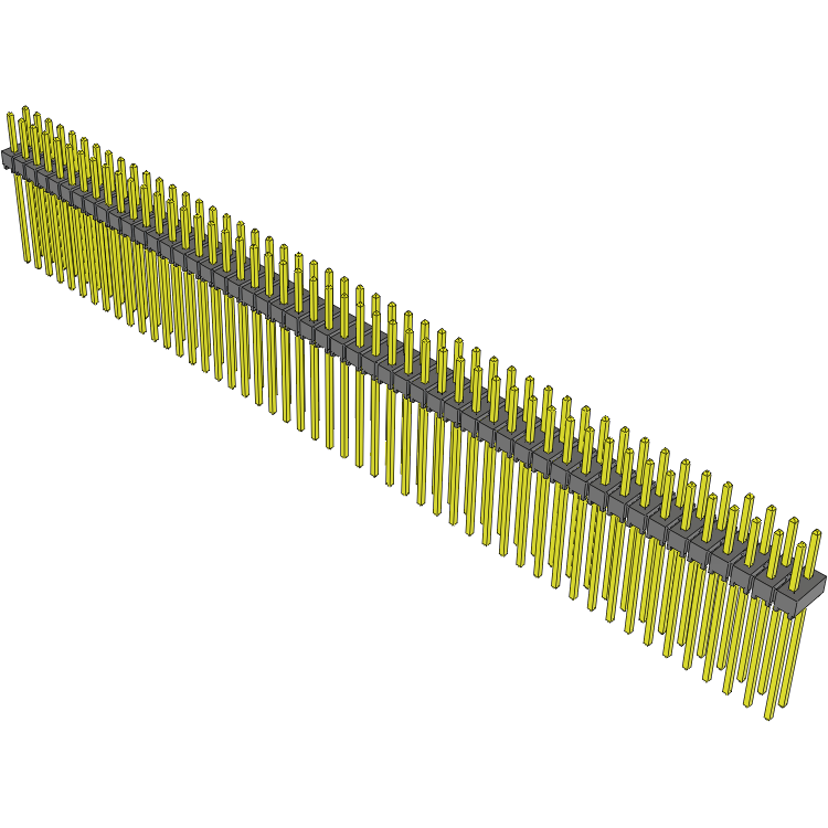 Samtec-TSW-150-11-T-D Embases de raccordement et réceptacles PCB Conn Unshrouded Header HDR 100 POS 2.54mm Solder ST Top Entry Thru-Hole Bulk