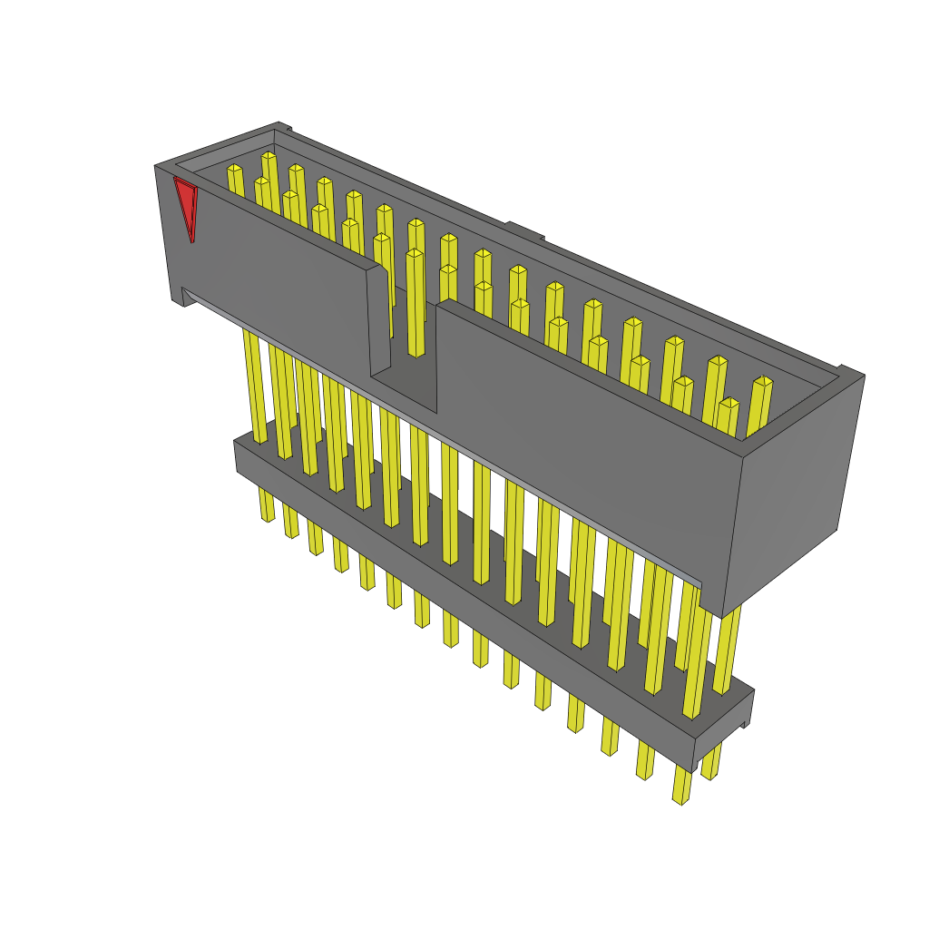 Samtec-ZSS-115-05-S-D-865 Piastre connettori e prese PCB Conn Elevated Shrouded Header HDR 30 POS 2.54mm Solder ST Top Entry Thru-Hole Layer