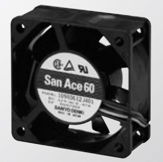 SANYO DENKI-109R0624J402 Gebläse und Lüfter DC Fan Axial 24V 60 X 60 X 25mm