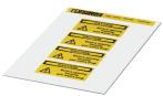 PHOENIX CONTACT-0830469 Beschriftungen Labels Warning Label Polyvinyl Chloride Yellow 52x26mm