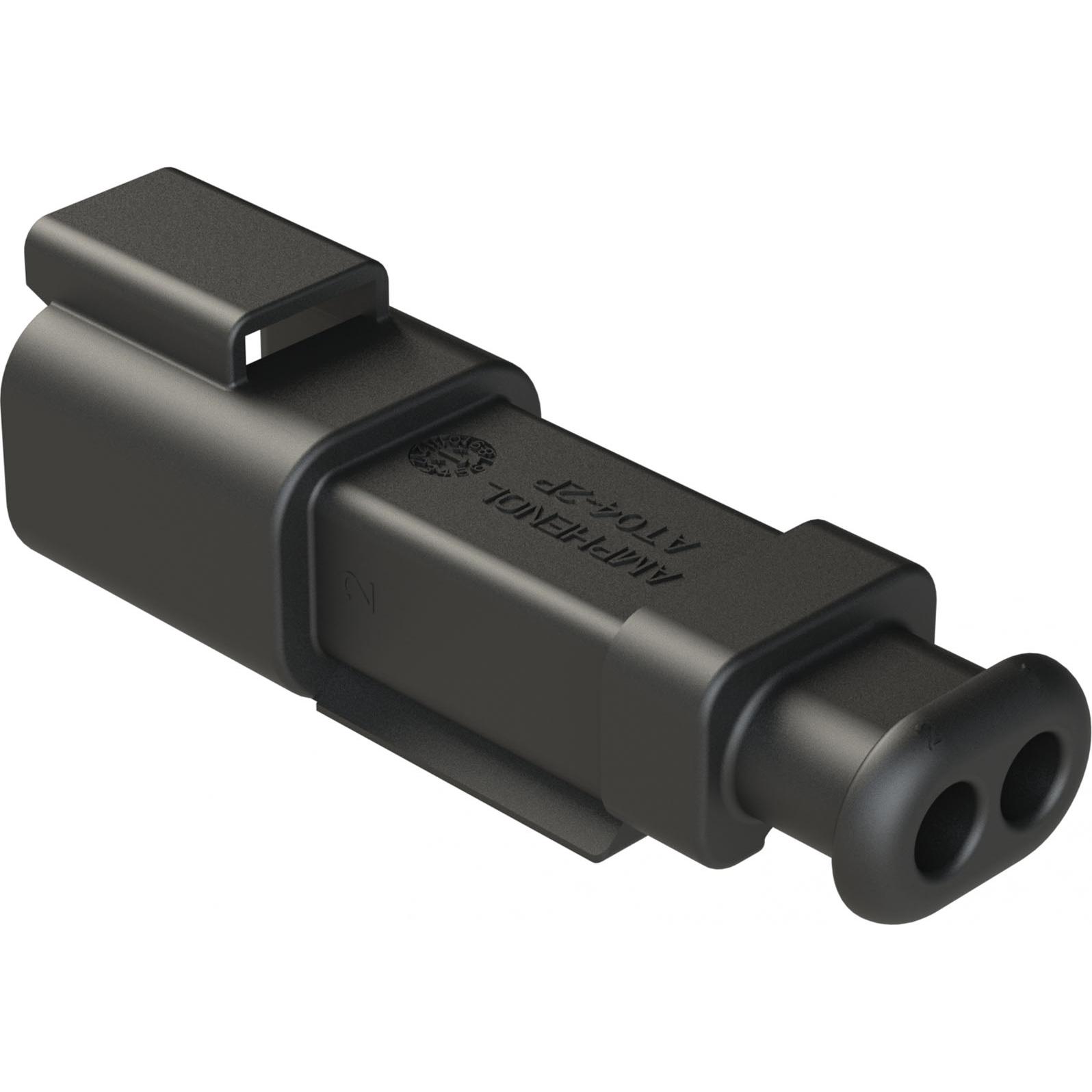 Amphenol-AT04-2P-SR01BLK Custodia filo connettore dedicato Conn Housing RCP 2 POS Crimp ST Cable Mount Black