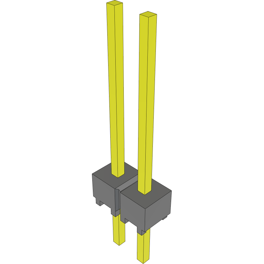 Samtec-MTSW-102-09-G-S-470 Connector Headers and PCB Receptacles Conn Unshrouded Header HDR 2 POS 2.54mm Solder ST Top Entry Thru-Hole Bulk