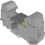 Conn Ejector Header HDR 10 POS 1.27mm Solder ST Top Entry SMD Tube