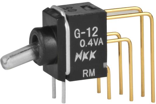 NKK Switches-G12JVCF Kippschalter Switch Toggle ON None ON SPDT Lighted Lever PC Pins 0.1A 28VAC 28VDC 0.4VA PC Mount with Bracket