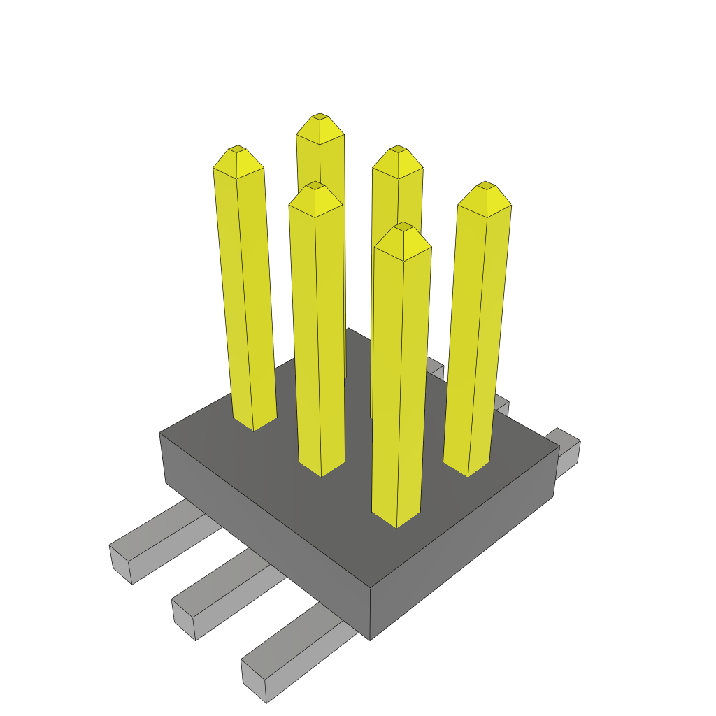 Samtec-FTS-103-04-L-DV-TR 连接器插头及 PCB 插座 Conn Unshrouded Header HDR 6 POS 1.27mm Solder ST Top Entry SMD T/R