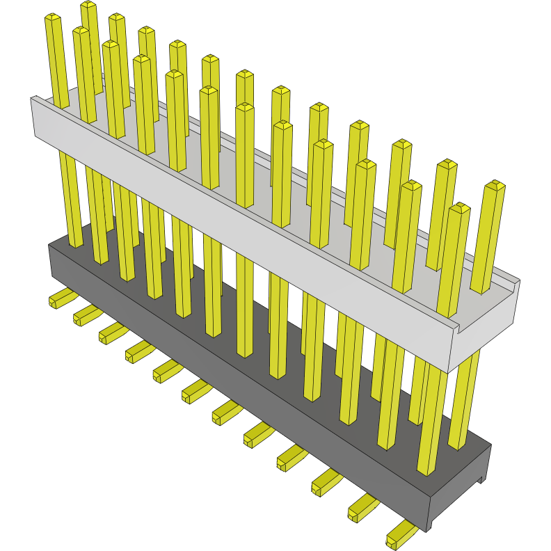 Samtec-HW-12-10-G-D-560-SM-A Connector Headers and PCB Receptacles Conn Board Stacker HDR 24 POS 2.54mm Solder ST Top Entry SMD Tube