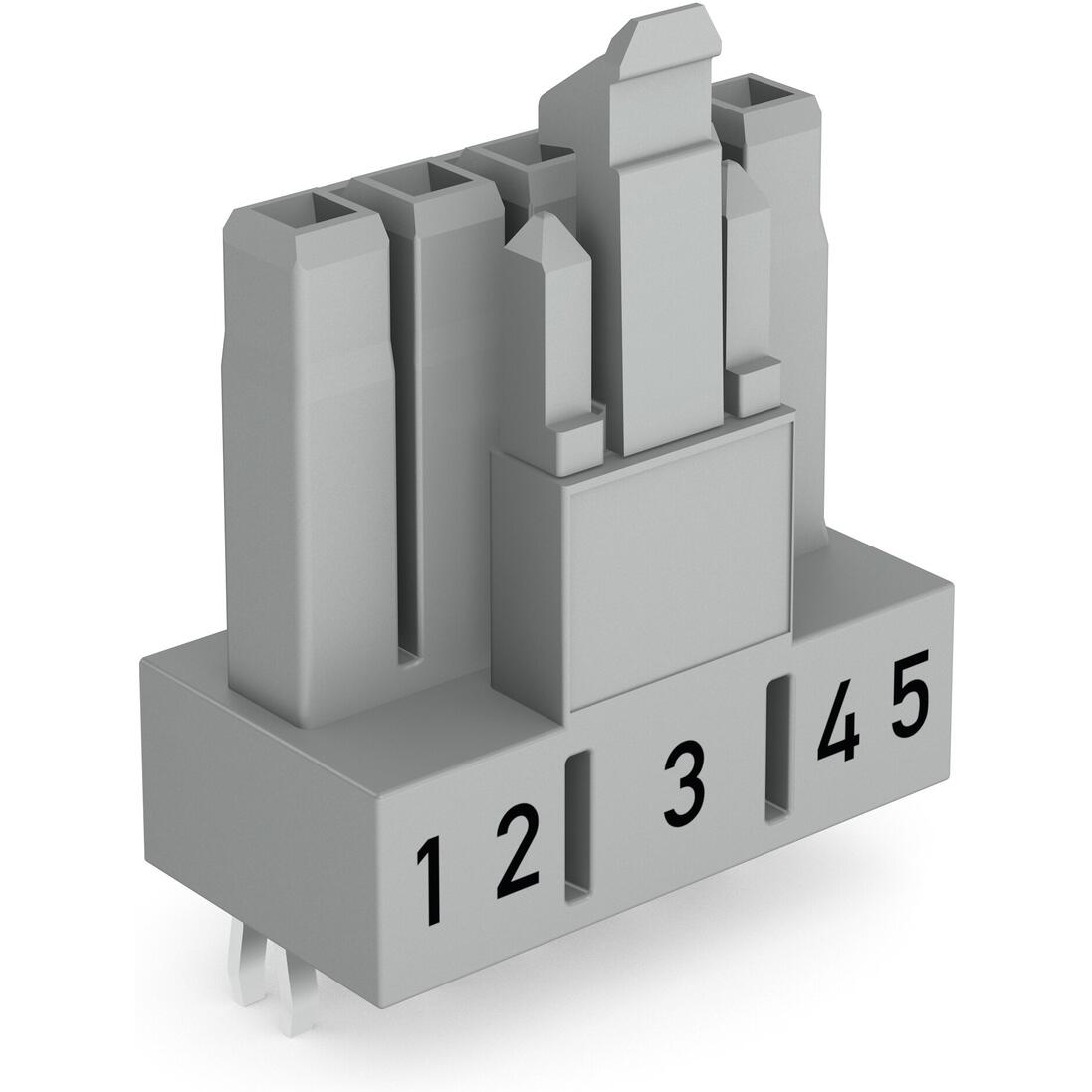 WAGO-890-845 连接器插头及 PCB 插座 Socket for PCBs straight 5-pole Cod. B