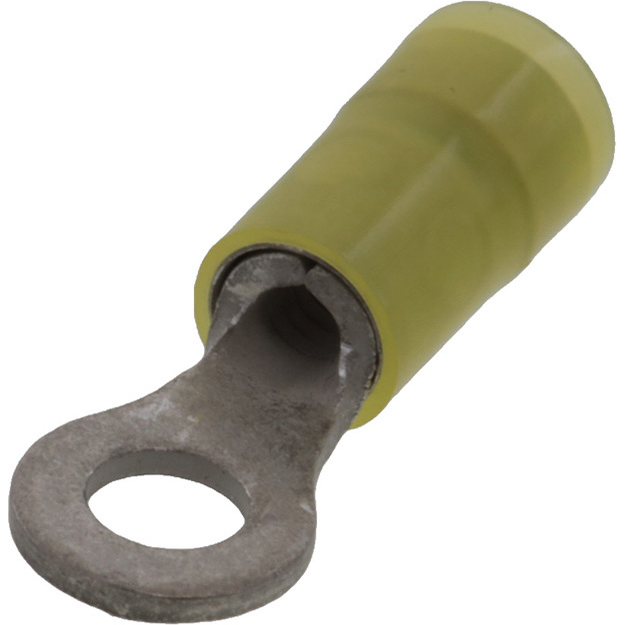 Molex-0190580047 Terminali connettore Ring Tongue Terminal 14-16AWG Copper Yellow 27.7mm Electro Tin Avikrimp™ Bag