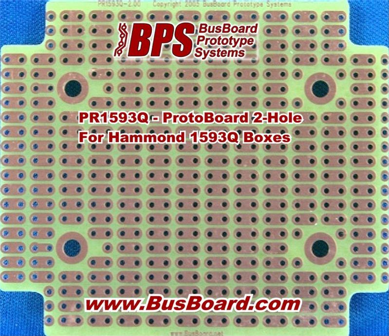 BusBoard Prototype Systems-PR1593Q null FR4 Proto-board PCB Board with 2 Hole Strip