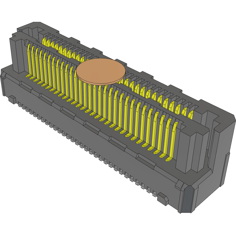 Samtec-LSHM-130-04.0-L-DV-A-N-K-TR Steckverbinderleisten und Leiterplattenbuchsen Conn Socket and Terminal Strip HDR/SKT 60 POS 0.5mm Solder ST Top Entry SMD Razor Beam™ T/R