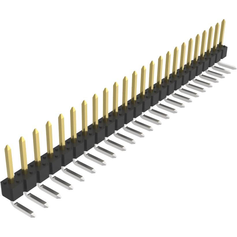 Amphenol Communications Solutions-77315-124-24LF Piastre connettori e prese PCB Conn Unshrouded Header HDR 24 POS 2.54mm Solder RA Thru-Hole Bag