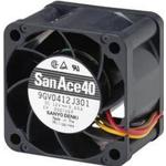 DC Fan Axial Ball Bearing 12V 7V to 13.2V 21.1CFM 52dB 40 X 40 X 28mm Sensor