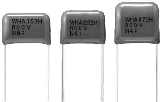 Panasonic-ECW-H8153HA Kondensator, Kunststofffilm Cap Film 0.015uF 800V PP 3% (15.4 X 6.2 X 10.6mm) Radial 12.5mm 105°C Bag