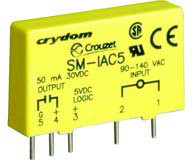 Sensata Technologies-SM-IAC5A null I/O Module Relays I/O Module 180VDC to 280VDC/180VAC to 280VAC-IN 5mA 4000Vrms Thru-Hole
