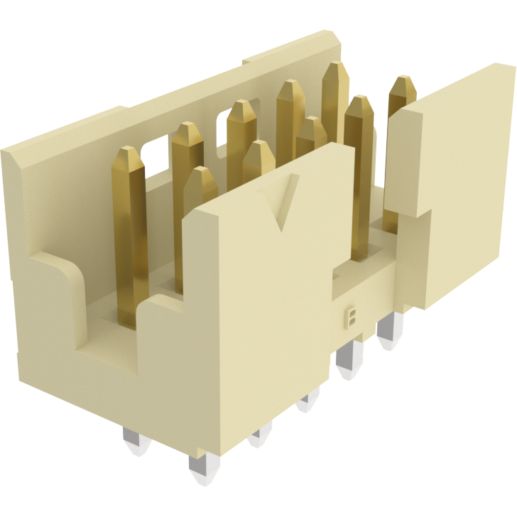 Amphenol Communications Solutions-98414-G04-10ULF Piastre connettori e prese PCB Minitek® 2.00mm, Board to Board, Shrouded Vertical Header, Through Hole, Double Row, 10 Position ,2.00mm (0.079in) Pitch