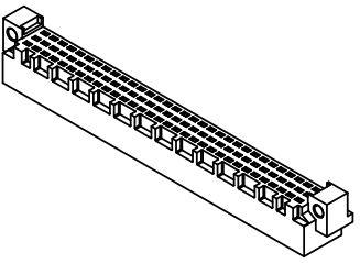 HARTING-09030963422 Steckverbinder, Mutterplatine Conn DIN 41612 M 96 POS 2.54mm ST Cable Mount