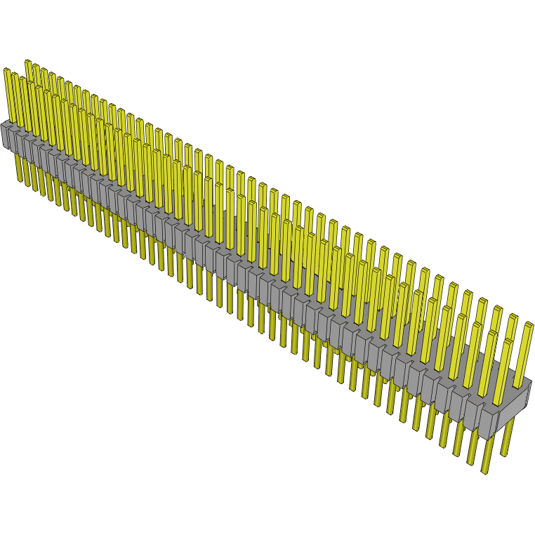 Samtec-HTMS-146-21-S-D Steckverbinderleisten und Leiterplattenbuchsen Conn Unshrouded Header HDR 92 POS 1.27mm Solder ST Top Entry Thru-Hole Tube
