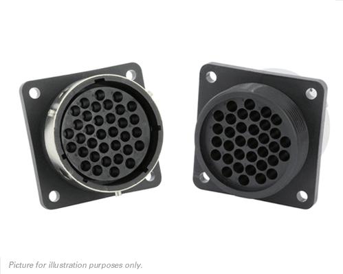 SOURIAU-UTG02235S Connector Circular Conn Circular SKT 35 POS Crimp ST Wall Mount 35 Terminal 1 Port Bag