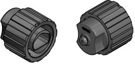 CONEC-17-400410 Accesorios del conector Connector Accessories Protection Cover Straight Glass Filled Polyamide Black