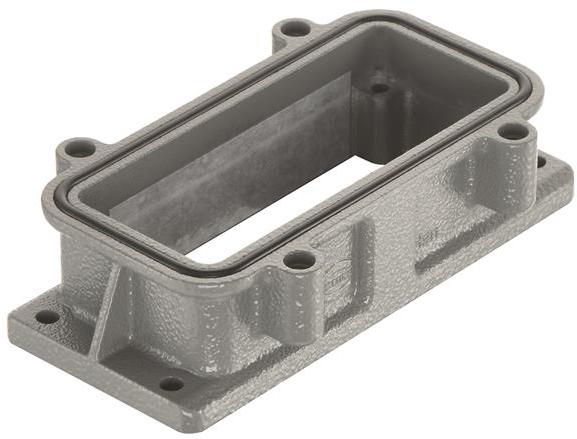 HARTING-09390160310 Schrumpfbalgenadapter Panel Mount Housing 180° 16/B Shell Size Powder Aluminum Die Cast Self Lock Han®